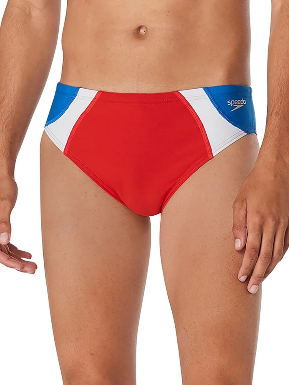 NWT Men’s Speedo Vibe Colorblock One Brief High Risk Red